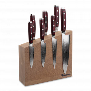 Набор из 7-и кухонных ножей на подставке из дуба, серия GOU 161, YAXELL, Япония, YAXELL (Япония)