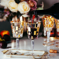 Набор из 6-ти бокалов для вина Gold, 280 мл, хрустальное стекло, серия Etna, RCR, Италия_00819110053892672608.jpg