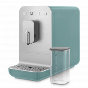 Кофемашина автоматическая с капучинатором, 33,6 x 18 x 43,3 см, пластик, алюминий, изумрудно-зеленый матовый, SMEG, Италия, SMEG (Италия)