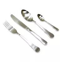 Набор столовых приборов 24 предмета, на 6 персон, матовая сталь, серия Ambar, HERDMAR, Португалия, 