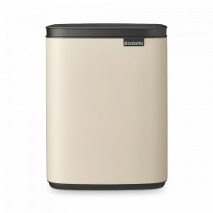 Контейнер для мусора, 7 л, нержавеющая сталь, бежевый матовый, серия BO, BRABANTIA, Бельгия, Мусорные ведра и корзины
