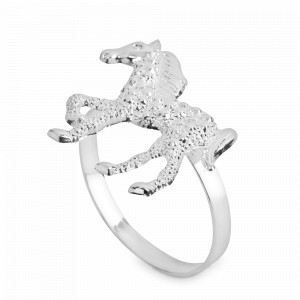 Кольцо для салфеток «Лошадь», 4 см, металл, серебристый, серия Horse, ANNA LAFARG, Китай, Horse ANNA LAFARG