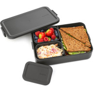 Ланч-бокс Bento большой, 25.5 х 16.7 см, пластик, антрацит, серия Make & Take, BRABANTIA, Бельгия_00812680051383481776.jpg