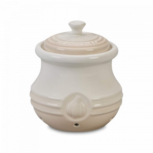 Банка для чеснока, 10 см, керамика, цвет: меренга, серия Meringue, LE CREUSET, Франция, Банки для продуктов