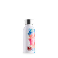 Термос Watercolor red and blue, 350 мл, нержавеющая сталь 18/10, белый, декор, серия B Bottle Twin, BUGATTI, Италия