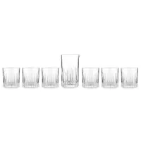 Набор для воды из 7 предметов Style, 1200 и 360 мл, хрустальное стекло, серия Timeless, RCR, Италия, 