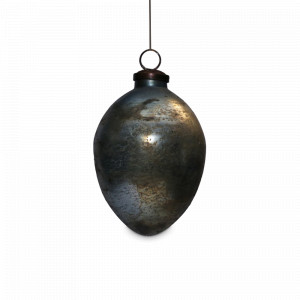 Украшение новогоднее подвес, 13 см, стекло, серый, коричневый, ROOMERS FURNITURE, Нидерланды, Новогодний декор ROOMERS FURNITURE