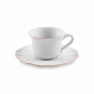 Пара чайная White, 220 мл, керамика, белый, серия Impressions, COSTA NOVA, Португалия, Чайные пары