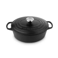 Чугунная эмалированная утятница овальная, 4,1 л, 27 см, чугун, черный, LE CREUSET, Франция, 