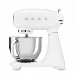 Миксер планетарный, 4.8 л, 46 х 40,5 х 22 см, алюминий, пластик, белый, SMEG, Италия, SMEG (Италия)