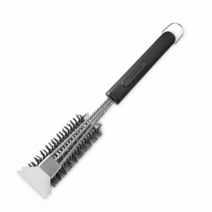 Щетка спиральная для гриля и BBQ, 39см, нержавеющая сталь, щитина, черный, серия MasterClass, KITCHEN CRAFT, Великобритания, Уборка и хранение Kitchen Craft