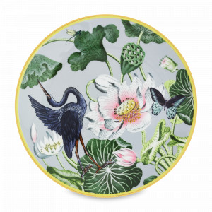 Тарелка закусочная Водяная лилия, 20 см, костяной фарфор, голубой, декор, серия Wonderlust, WEDGWOOD, Великобритания, WEDGWOOD (Великобритания)