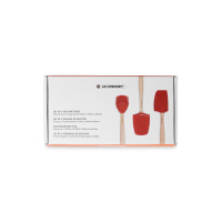 Набор кухонных лопаток, силикон, дерево, красный, серия Cerise, LE CREUSET, Франция_00806990041704088272.jpg