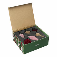 Набор из 6-х ёлочных украшений Velvet Christmas, 8 см, пластик, полиэстер, серия New Year Essential, TKANO, Россия_00817550045810136731.jpg