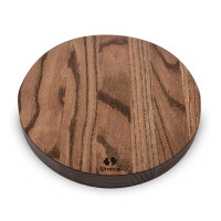 Блюдо сервировочное круглое, 32 см, дуб, коричневый, UNECA, Россия