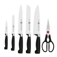 Набор из 5-ти ножей и ножниц в подставке, цвет антрацит, серия TWIN Four Star, ZWILLING J.A. HENCKELS, Германия_00821750052747997835.jpg