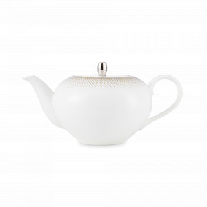 Чайник заварочный, 1.18 л, костяной фарфор, белый, золото, серия Сверкание топаза, NARUMI, Япония, НОВИНКИ