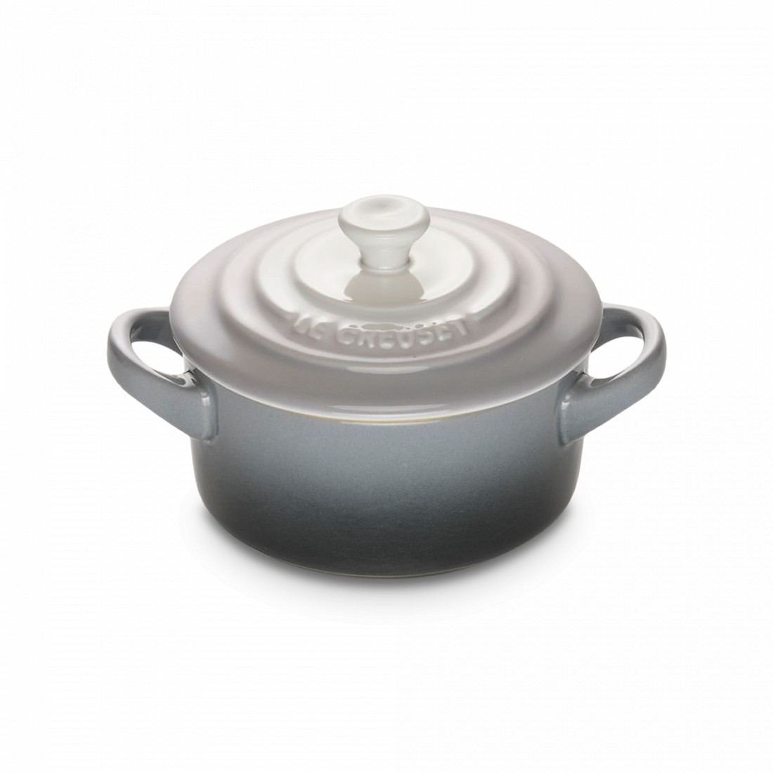 Керамический кокот, объем: 0,25 л, диаметр: 10 см, материал: керамика, цвет: серый, LE CREUSET, Франция