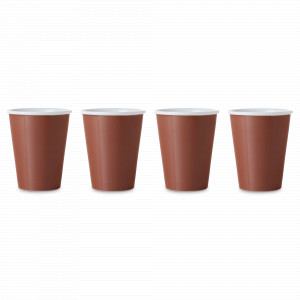 Набор из 4-х чайных стаканов, 320 мл, фарфор, терракот, серия Andy, VIVA Scandinavia, Дания, Скидка до -20% на Viva Scandinavia