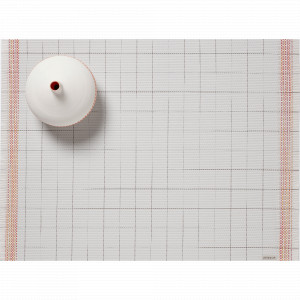 Салфетка подстановочная, размер 36х48 см, Natural/Orange, винил, серия Selvedge, CHILEWICH, США, CHILEWICH (США)