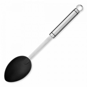 Ложка кухонная, 33,3 см, нержавеющая сталь, нейлон, черный, серия Professional, KITCHEN CRAFT, Великобритания, Кухонные ложки