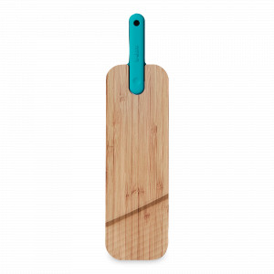 Доска разделочная из бамбука, размер 43х11х2,4 см, с ножом для нарезки, 18 см, серия Chopping boards and Knives, TREBONN, Италия, Разделочные доски