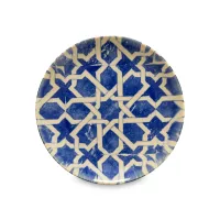 Тарелка закусочная Algarve, 21.6 см, керамика, белый, синий, серия Elements, COSTA NOVA, Португалия, 