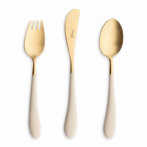 Набор детских столовых приборов, 3 предмета, нержавеющая сталь 18/10, серия Alice, CUTIPOL, Португалия, Детские наборы CUTIPOL