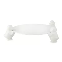 Блюдо круглое для торта, 31 см, керамика, белый, серия Цыпленок, DECOR DE TABLE, Россия, 