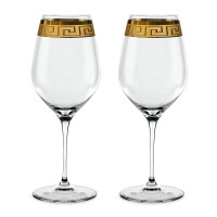 Набор из 2-х бокалов для красного вина, 810 мл, 26,5 см, прозрачный, золотой, хрустальное стекло, серия Muse, NACHTMANN, Германия