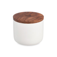 Банка для хранения, 350 мл, керамика, дерево, белый, серия Home, DECOR DE TABLE, Китай