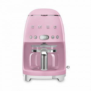 Кофеварка капельная, нержавеющая сталь, пластик, розовый, SMEG, Италия, SMEG (Италия)