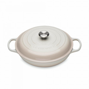 Сотейник с крышкой, 30 см, чугун, меренга, серия Meringue, LE CREUSET, Франция, LE CREUSET (Франция)