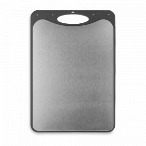 Доска разделочная Steel Back, 39,5 х 27,5 х 1 см, сталь, пластик, хром, WALMER, Великобритания, WALMER (Великобритания)