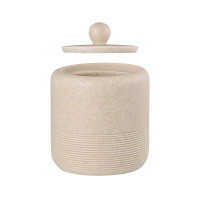 Банка для хранения Loup, 430 мл, полирезин, бежевый, серия Bath, BERGENSON BJORN, Великобритания_00813860057929276774.jpg