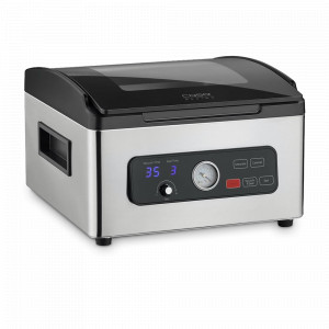 Вакууматор камерный, нержавеющая сталь, пластик, стальной, черный, CASO, Германия, Вакуумные упаковщики CASO