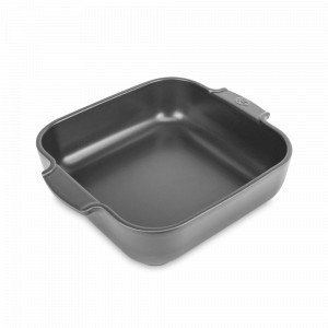 Форма для запекания квадратная, 28 х 28 см, 2.7 л, керамика, серый, серия Light Grey, PEUGEOT CERAMIC, Франция, Скидка до -35% на PEUGEOT CERAMIC