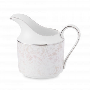 Молочник , 170 мл, костяной фарфор, белый, декор, серия Примула, NARUMI, Япония, NARUMI (Япония)