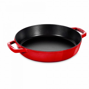 Чугунный эмалированный сотейник с толстым дном с двумя ручками, 26 см, вишневый, STAUB, Франция, STAUB (Франция)