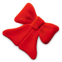 Шкатулка , 12 х 12 см, бархат, пластик, красный, серия Bow, DOIY, Испания