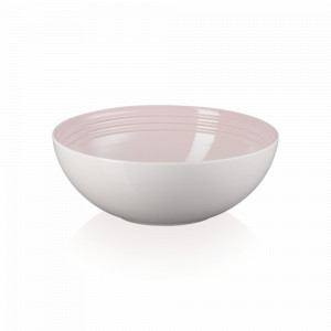 Салатник , 2,2 л, 24 см, керамика, розовый, серия Shell Pink, LE CREUSET, Франция, Тарелки Le Creuset