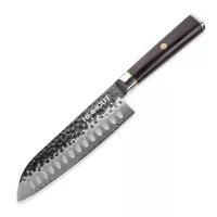 Нож кухонный Santoku, 18 см, Black Damascus, HEIMCUT, Россия, 