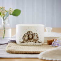 Банка для хранения «Совы», 9.5 х 10 см, костяной фарфор, белый, декор, серия Wrendale Designs, ROYAL WORCESTER, Великобритания_00814130048493801678.jpg