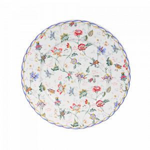 Тарелка закусочная Букингем, 19 см, костяной фарфор, белый, декор, серия Emily, ANNA LAFARG, Китай, Тарелки закусочные фарфоровые