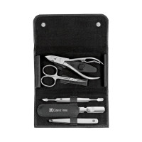 Набор маникюрный в кожаном футляре, цвет черный, 5 предметов, Classic Inox, ZWILLING J.A. HENCKELS, Германия