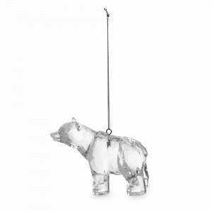 Украшение елочное - подвес Медведь, 8 см, акрил, прозрачный, серия Event, ANNA LAFARG, Китай, Event ANNA LAFARG