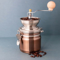 Кофемолка ручная, нержавеющая сталь, дерево, медный, серия La Cafetiere, KITCHEN CRAFT, Великобритания_00813080052311119129.jpg