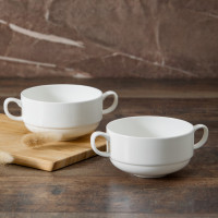 Набор из 2-х бульонниц, 250 мл, костяной фарфор, белый, серия Плиссе, DECOR DE TABLE, Россия_00818670059263068308.jpg