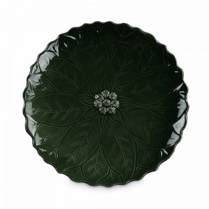 Блюдо круглое Шпинат, 26 см, керамика, зелёный, серия Harvest, REPAST, Чехия, Harvest REPAST