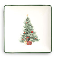 Блюдо квадратное «Лошадка у елки», 22 см, керамика, белый, зеленый, серия Festival, ANNA LAFARG, Китай_00821150049335632698.jpg